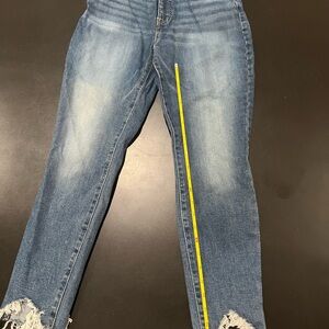 Lucky Brand Frayed Hem Blue Jeans